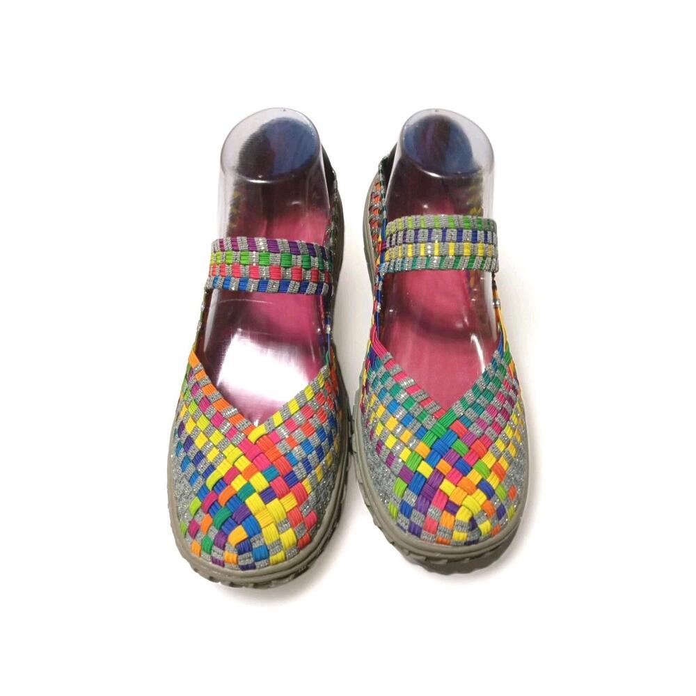 Corkys 9 Multi Color Mary-Jane Shoes Size Liz 9 Woven